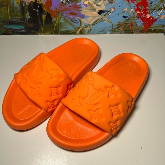 Louis Vuitton flip flops orange - Picture 1 of 5